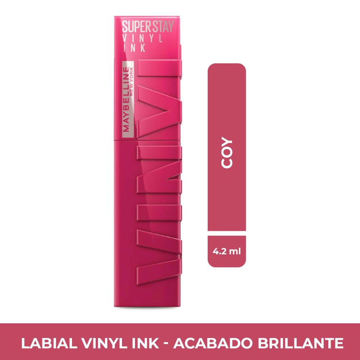 MAYBELLINE - Labial larga duración SuperStay Vinyl Ink acabado brillante Maybelline 4.2 ml