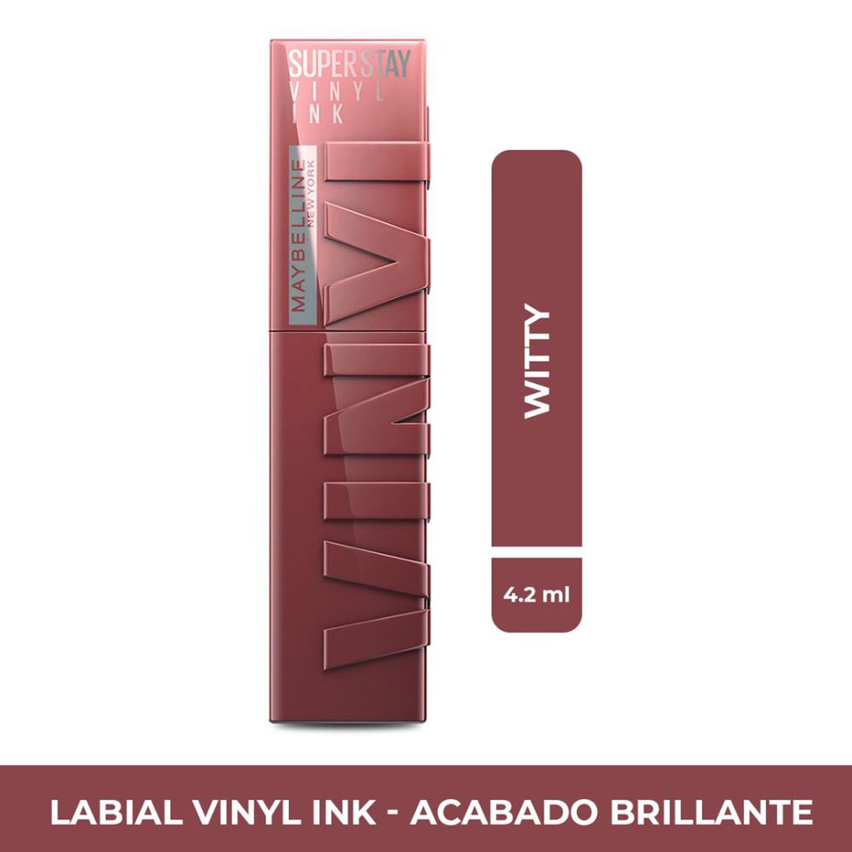 MAYBELLINE - Labial larga duración SuperStay Vinyl Ink acabado brillante Maybelline 4.2 ml
