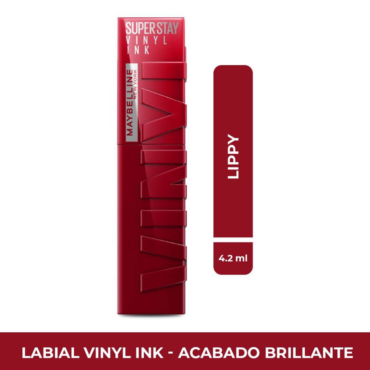 MAYBELLINE - Labial larga duración SuperStay Vinyl Ink acabado brillante Maybelline 4.2 ml