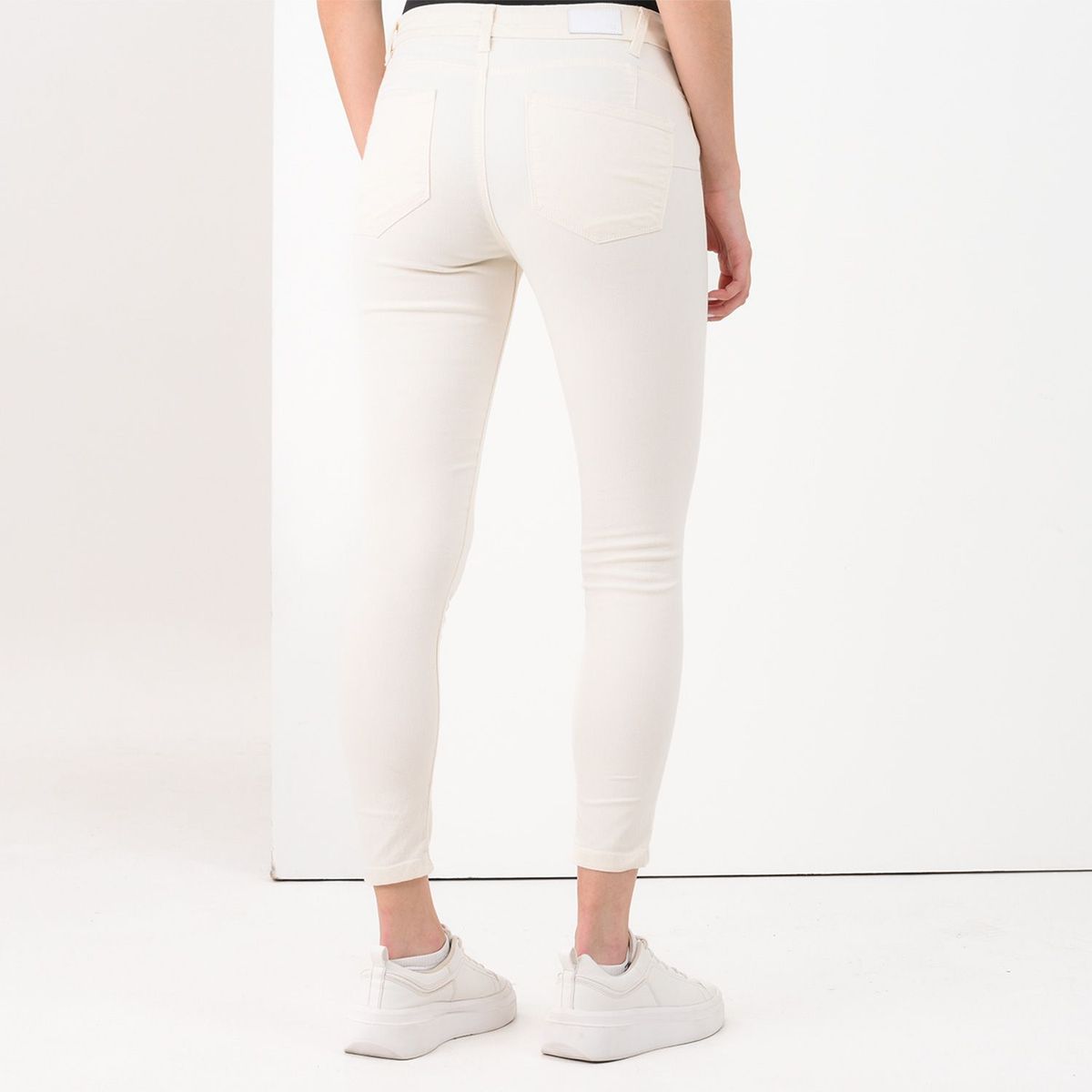 BASEMENT - Jean Skinny para Mujer Tiro medio de Algodón Basement