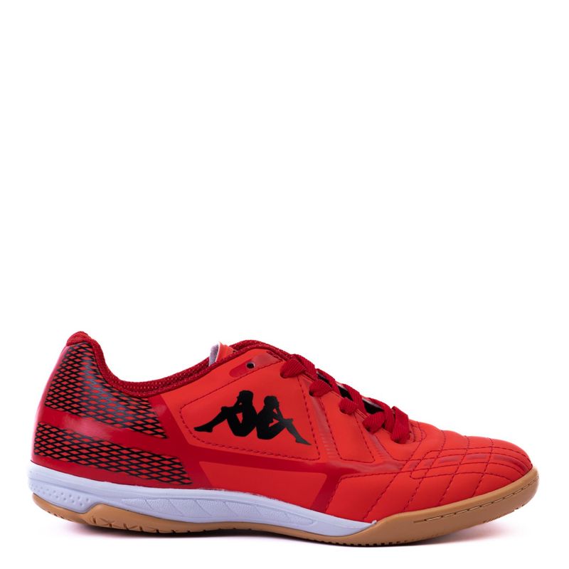 KAPPA - Guayos Kappa Para Cancha Sintetica - Zapatilla De Fútbol Con Suela Lisa Y Sin Taches, Color Rojo De Hombre Con Cordones