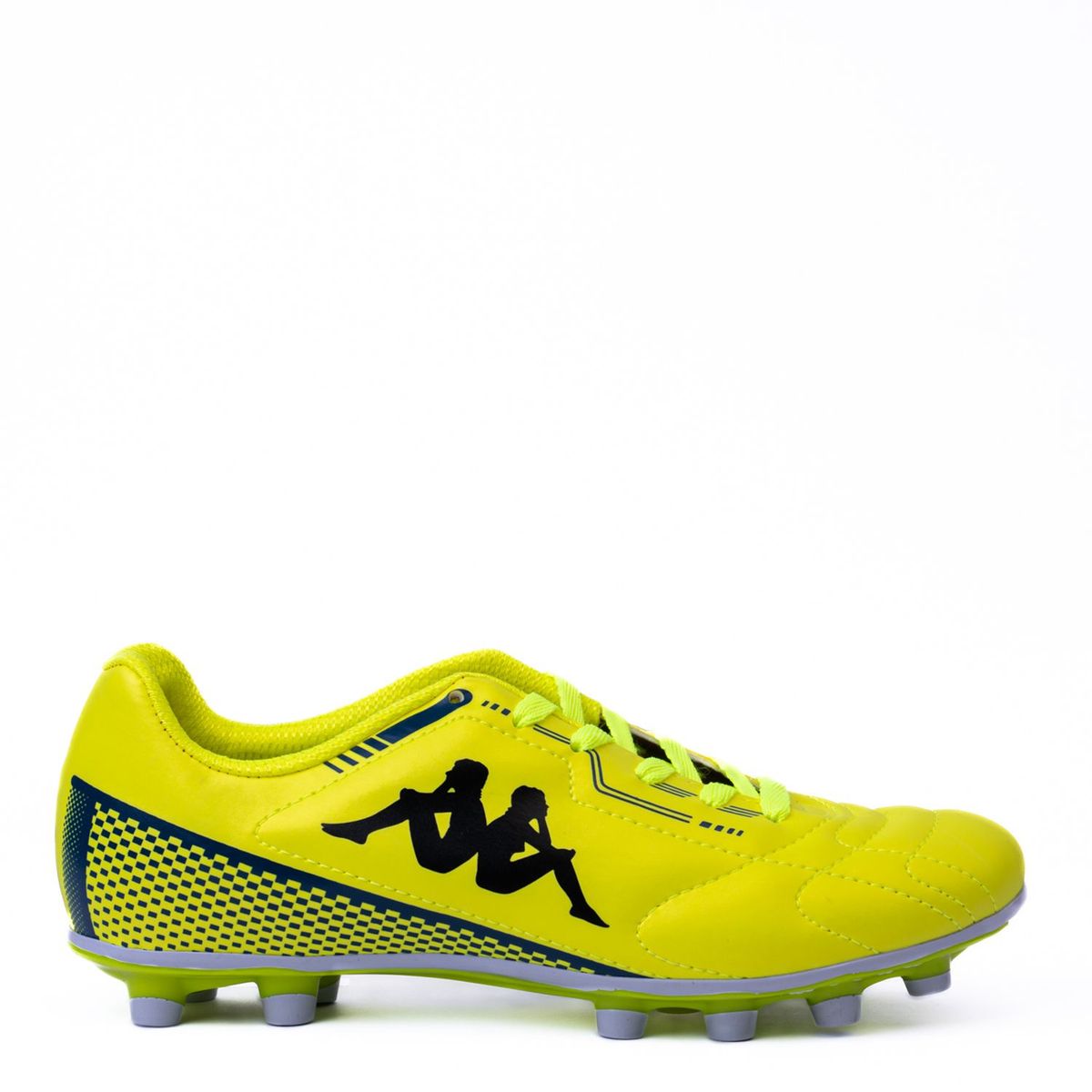 KAPPA - Guayos Kappa Para Cancha Sintética - Zapatilla De Fútbol Con Con Taches, Color Amarillo De Hombre Con Cordones