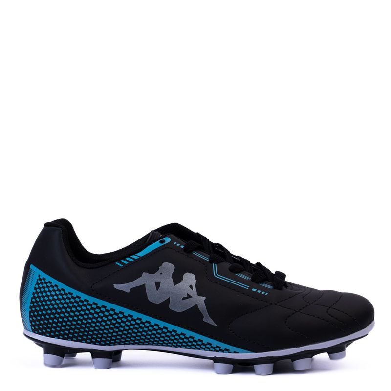 KAPPA - Guayos Kappa Para Cancha Sintética - Zapatilla De Fútbol Con Con Taches, Color Negro De Hombre Con Cordones