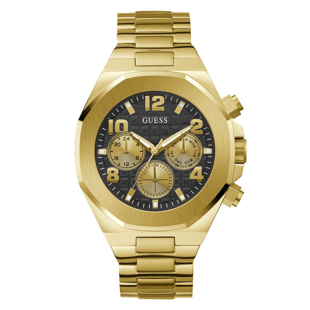 GUESS - Reloj Guess para Hombre Empire. Reloj análogo Dorado Acero inoxidable