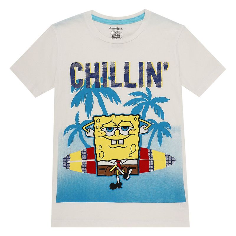 BOB ESPONJA - Camiseta Niño Algodón Bob Esponja