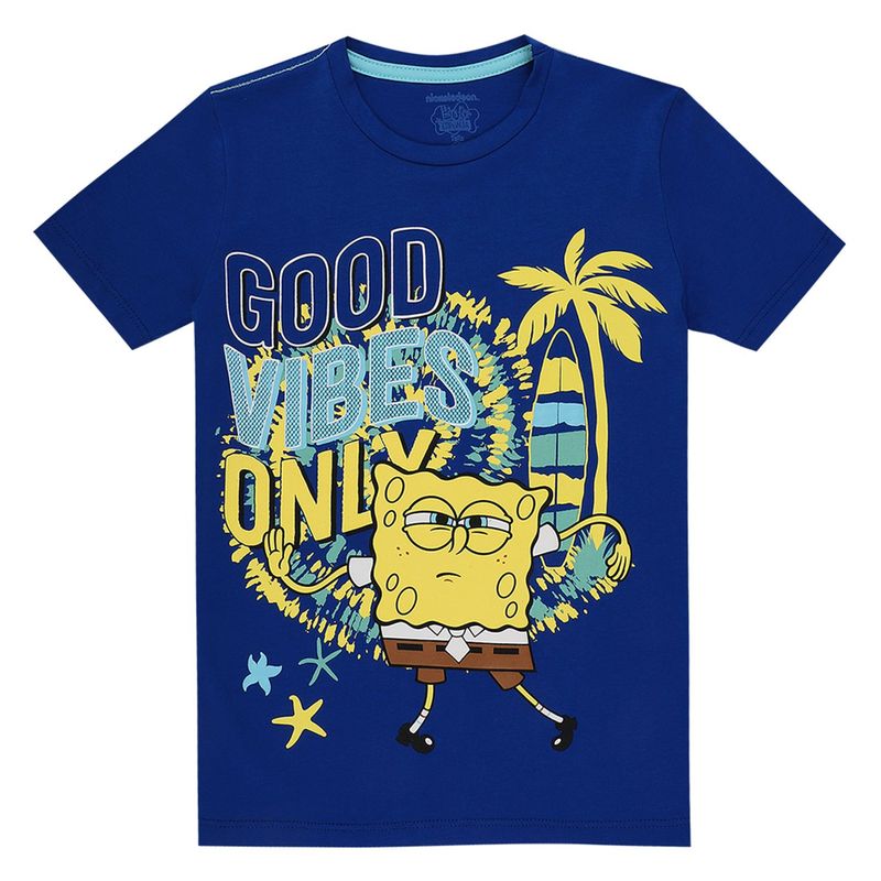 BOB ESPONJA - Camiseta Bebé Niño Algodón Bob Esponja
