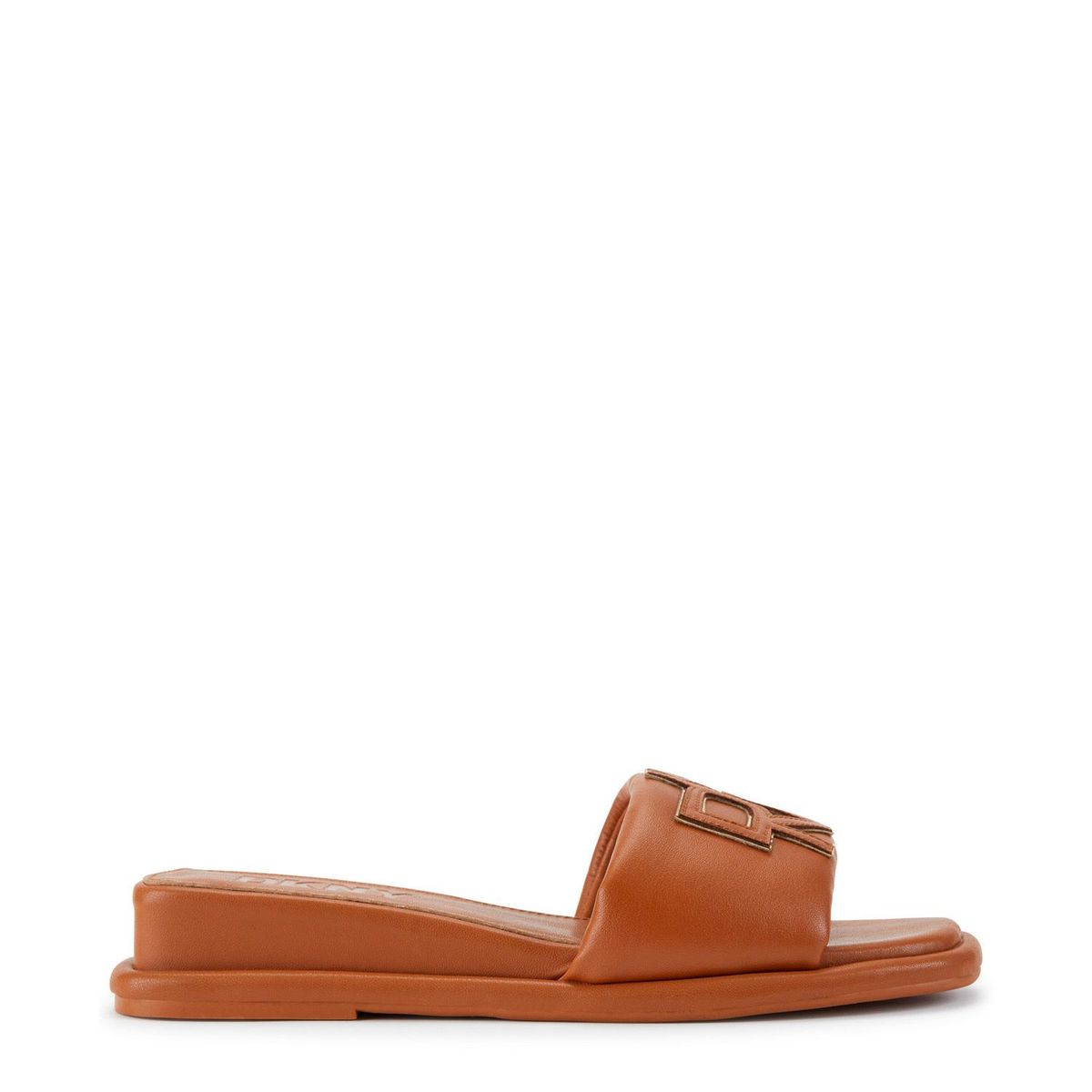 DKNY CARTERAS - Sandalias para Mujer planas. Chanclas DKNY cafés de moda para mujer