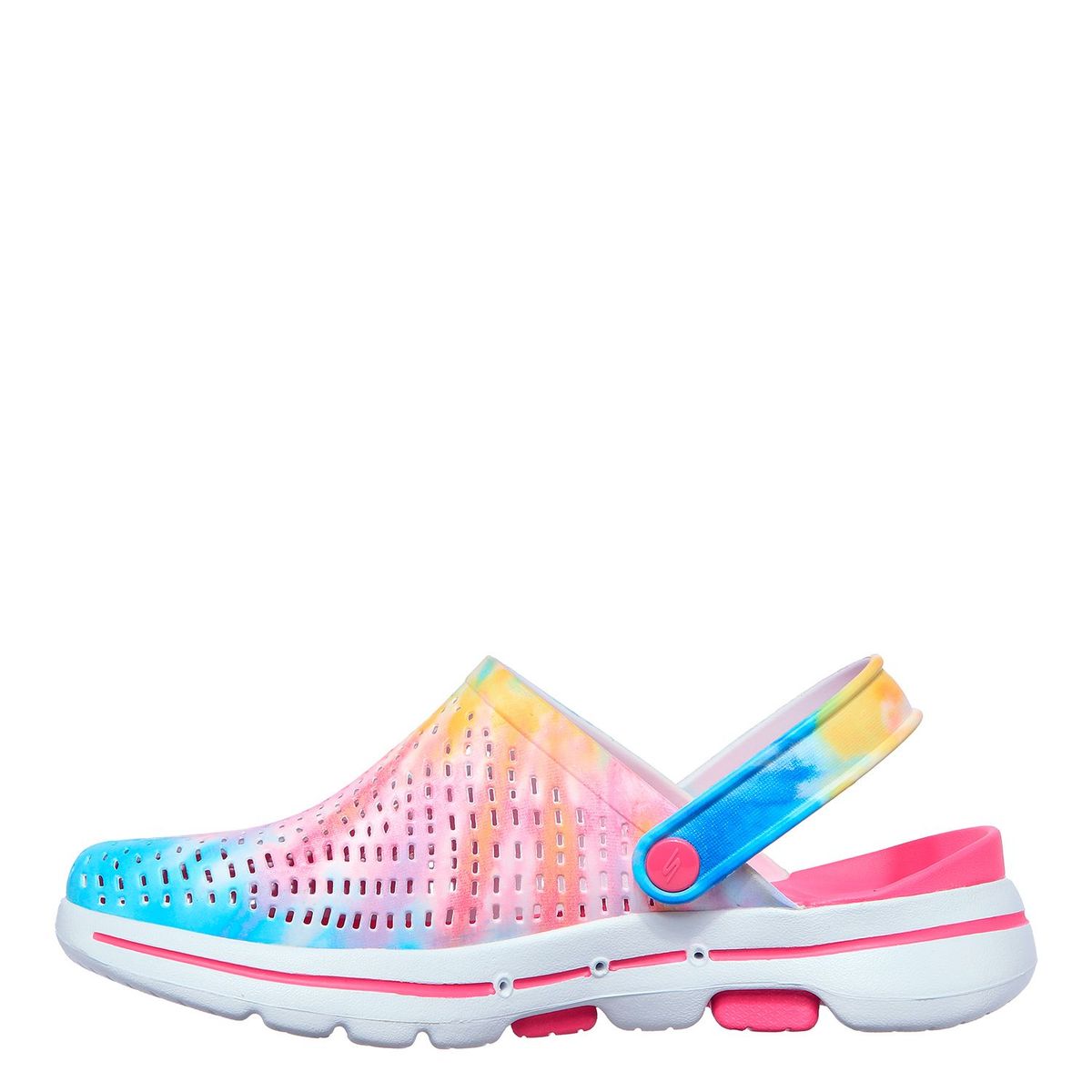 SKECHERS - Zueco Skechers Mujer -  Zapato tipo zueco Skechers Dama. Zapatilla destalonada cómoda multicolor Go Walk 5 Foamies