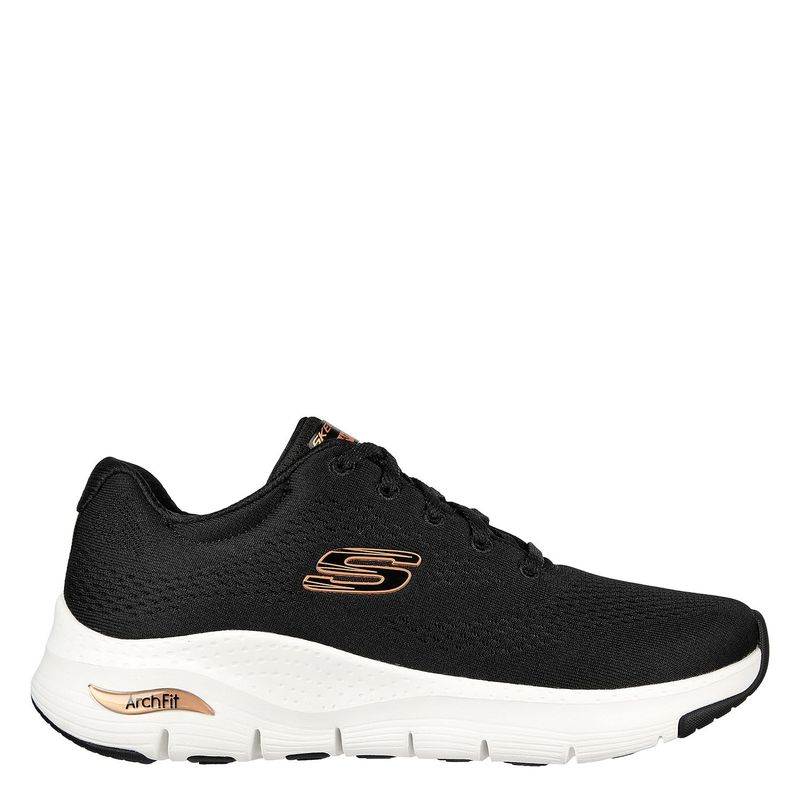 SKECHERS - Tenis Skechers Mujer - Zapatos Skechers Dama. Tenis cómodos negro Skechers para mujer. Zapatillas moda Archfit