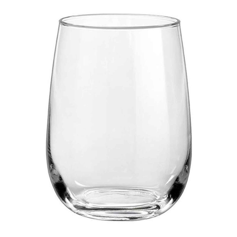BORGONOVO - Vaso de vidrio corto Borgonovo: 4 piezas