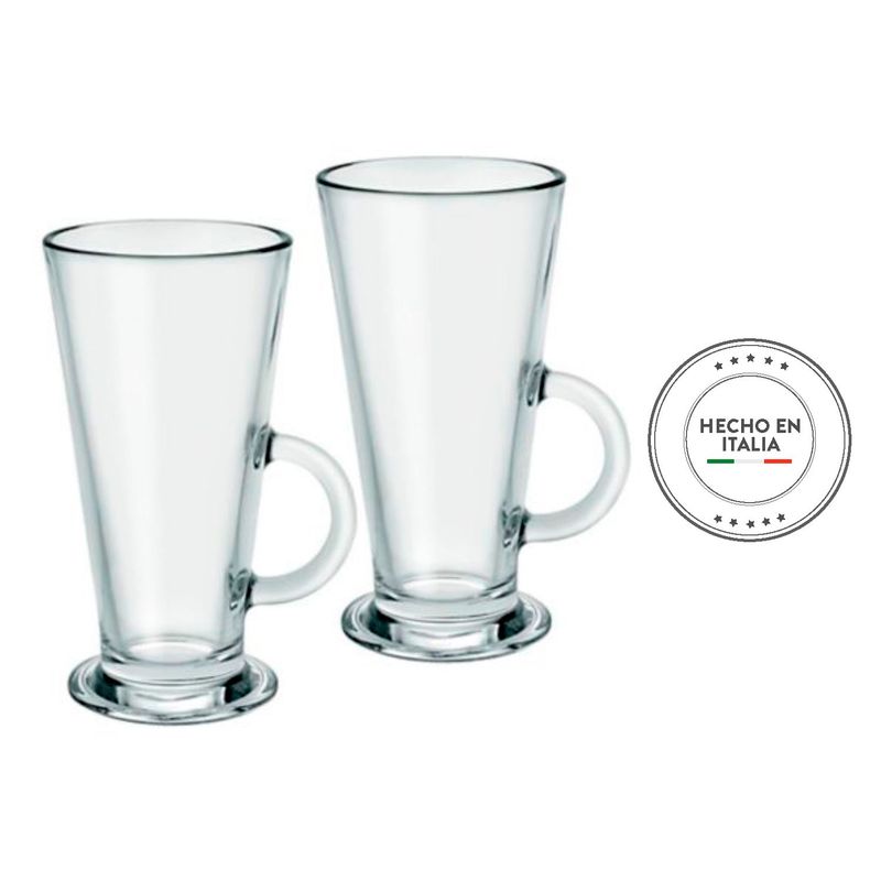 BORGONOVO - Conic Milk Taza 280 ml Set x2