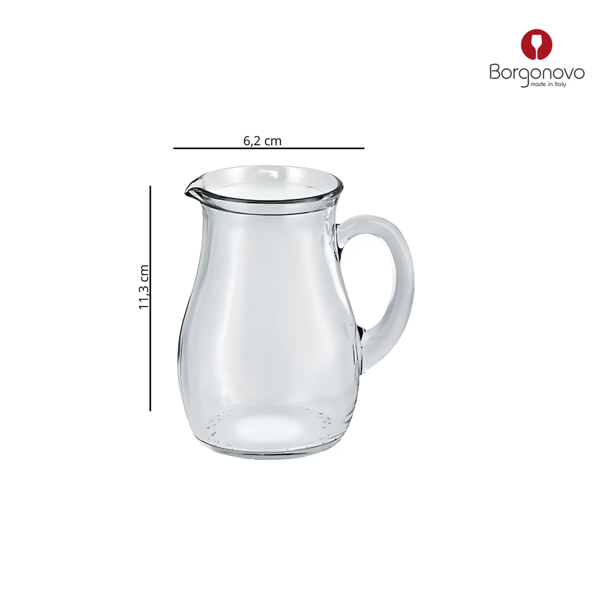 BORGONOVO - Jarra de Vidrio Borgonovo: 250 ml