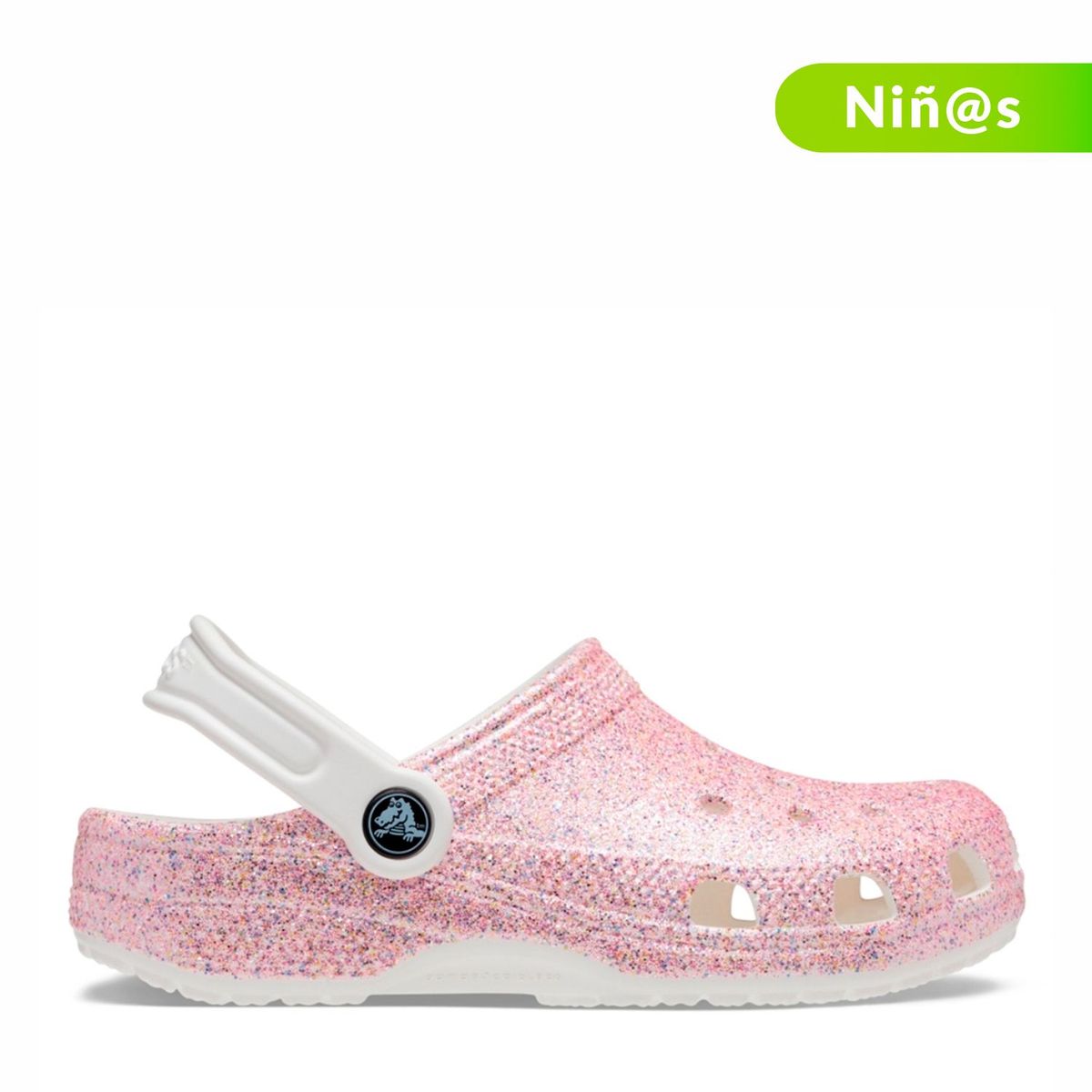 CROCS - Sandalias Crocs Classic Glitter Clog Niña | Chanclas Crocs de Moda