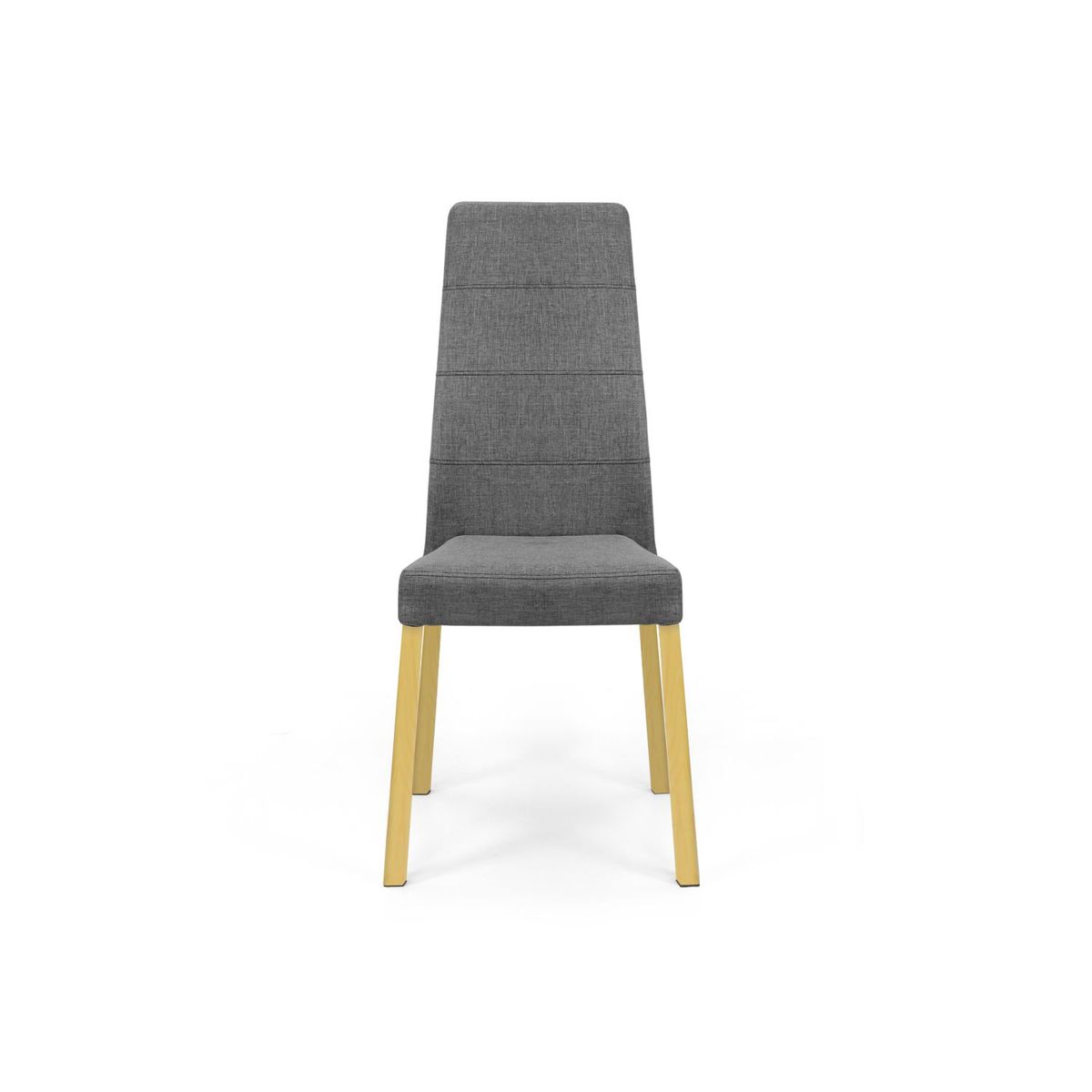MICA - Silla de Comedor Moderna en Tela Gris (Incluye 1 Silla) Mica