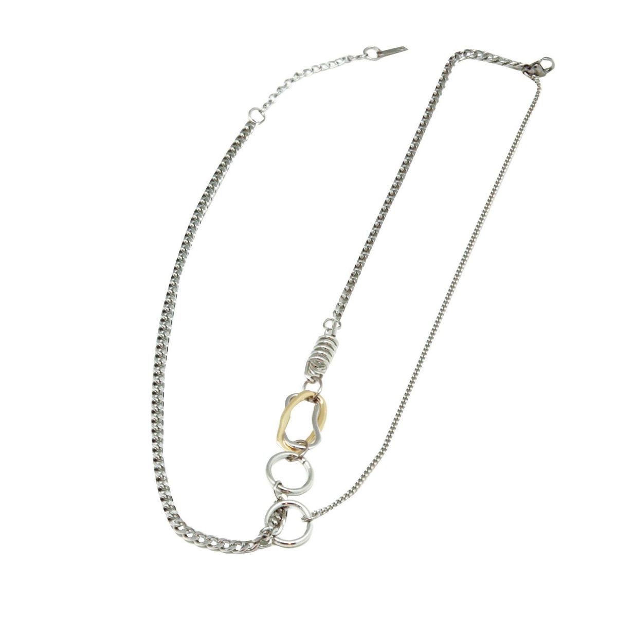 AZ ACCESSORIES -  Collar Efecto Capas Diseño Cadena 