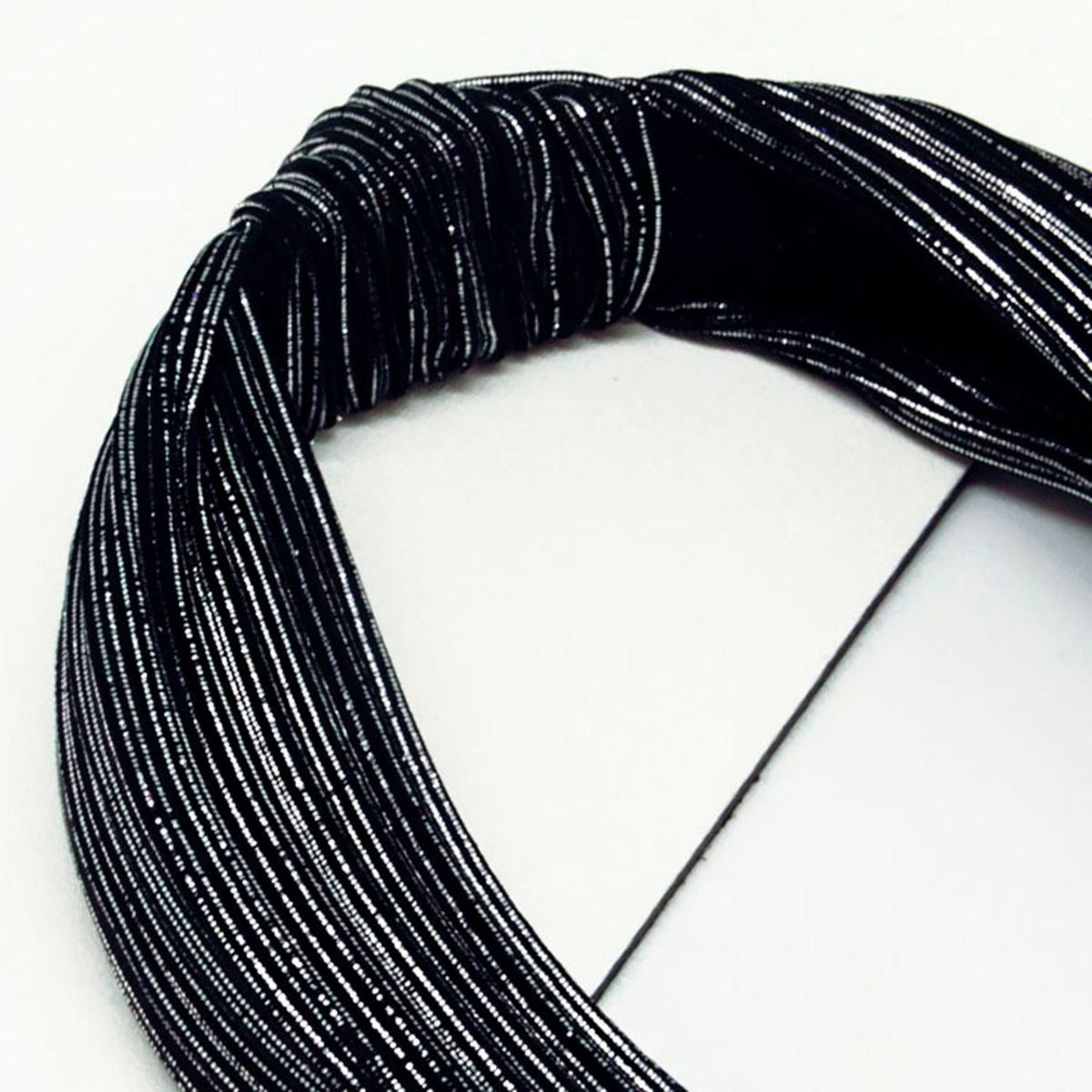 AZ ACCESSORIES - Balaca Tela Con Nudo Brillante 