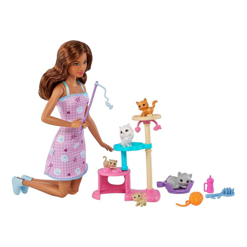 BARBIE - Barbie Set de Juego Cuidado de Gatitos