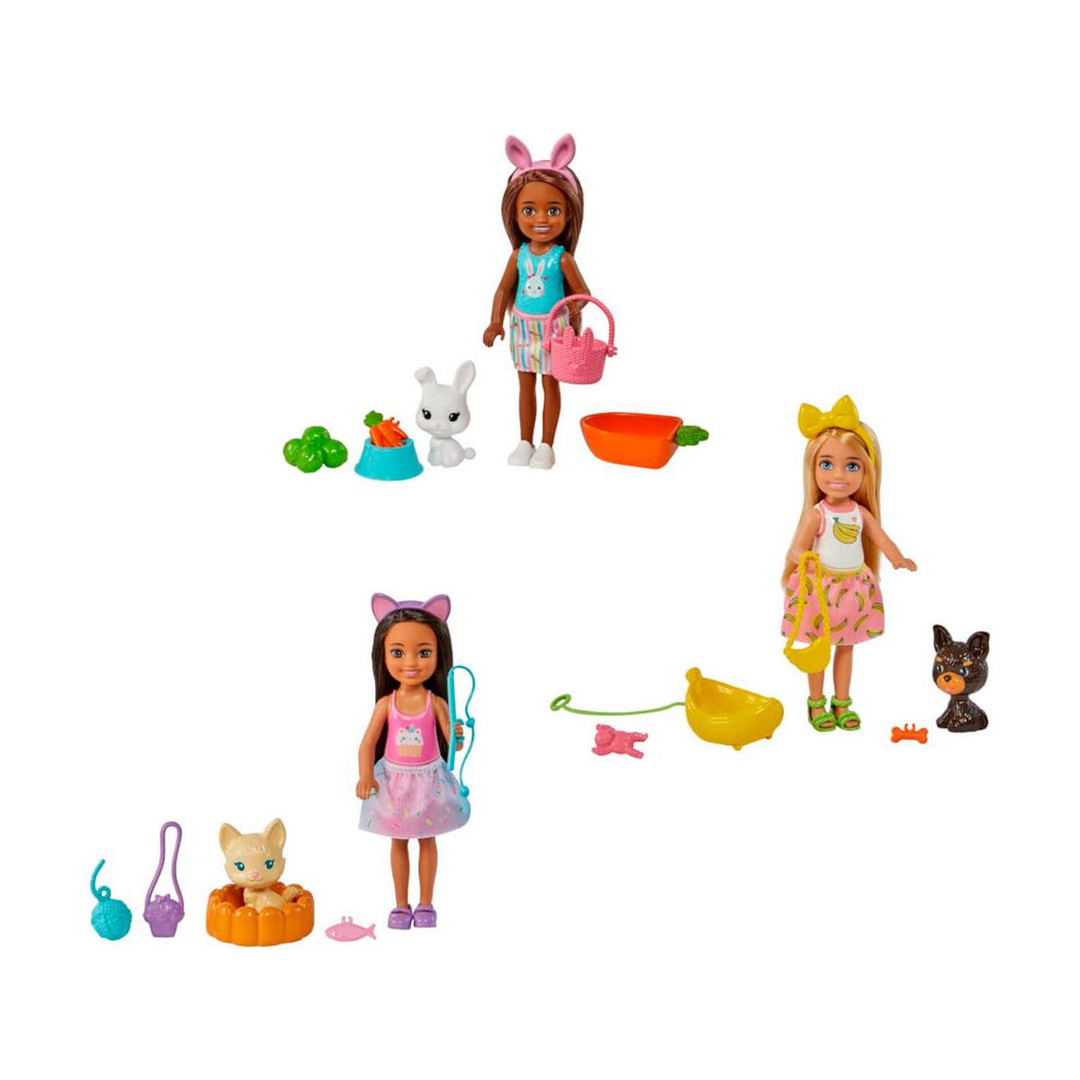 BARBIE - Barbie Muñeca con Mascotas