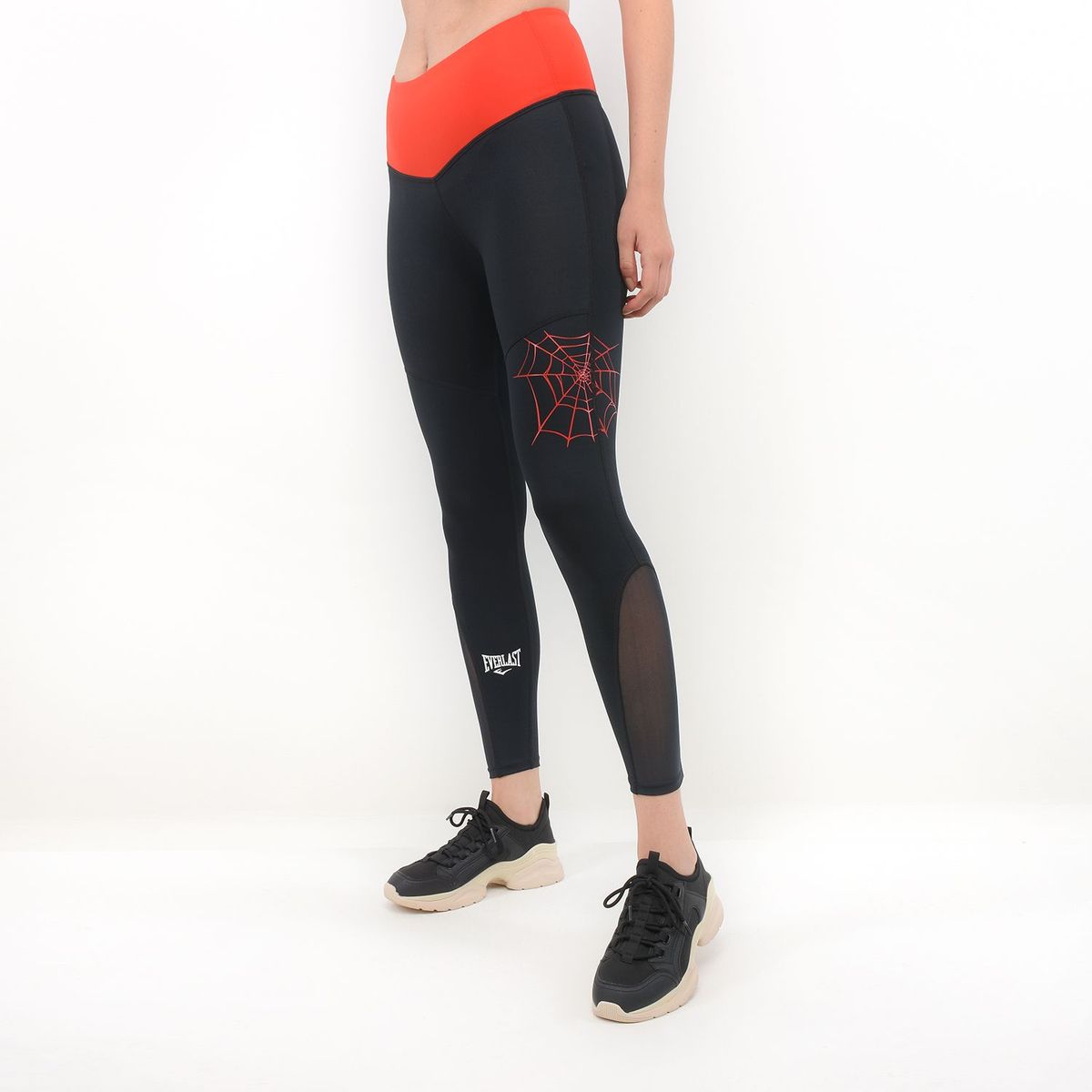EVERLAST - Leggins Deportivos Tiro Medio Spiderman Mujer