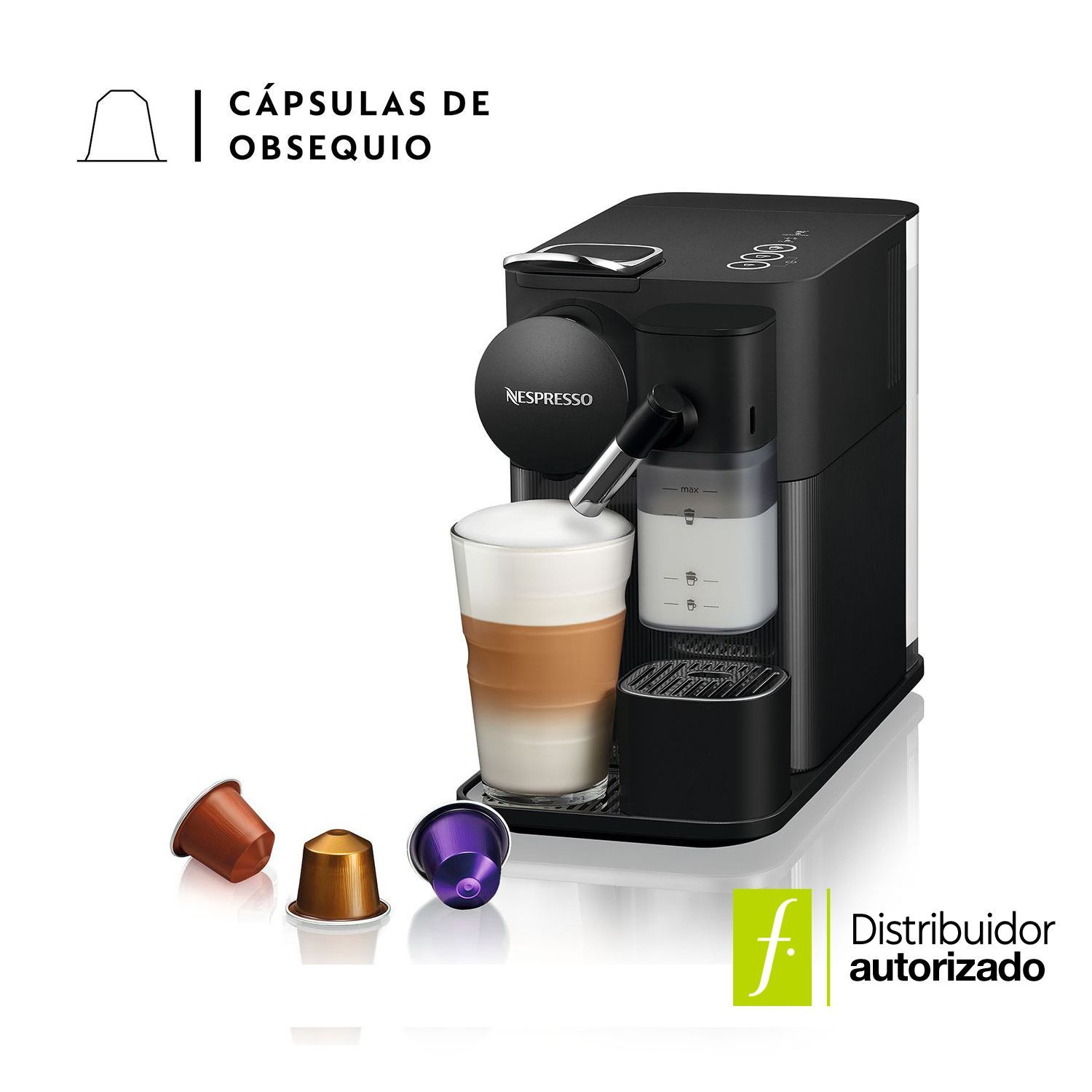 Nespresso Lattissima One F121-BK-W Cafetera Nespresso Lattissima