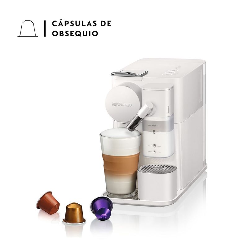NESPRESSO - Cafetera de cápsulas Nespresso Lattissima One White