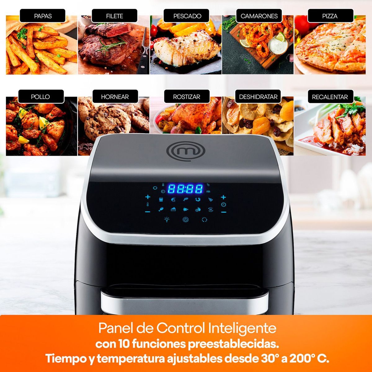  - Horno Freidor Masterchef 12 lt MK-AFO-12DT