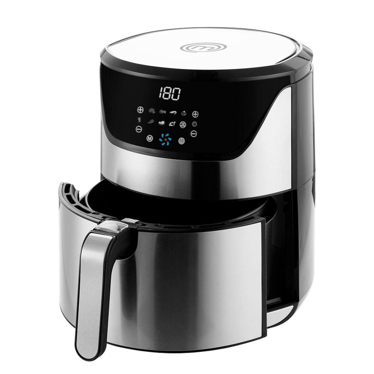  - Freidora de Aire Masterchef Snap-Basket Xl Touch Acero 7 lt