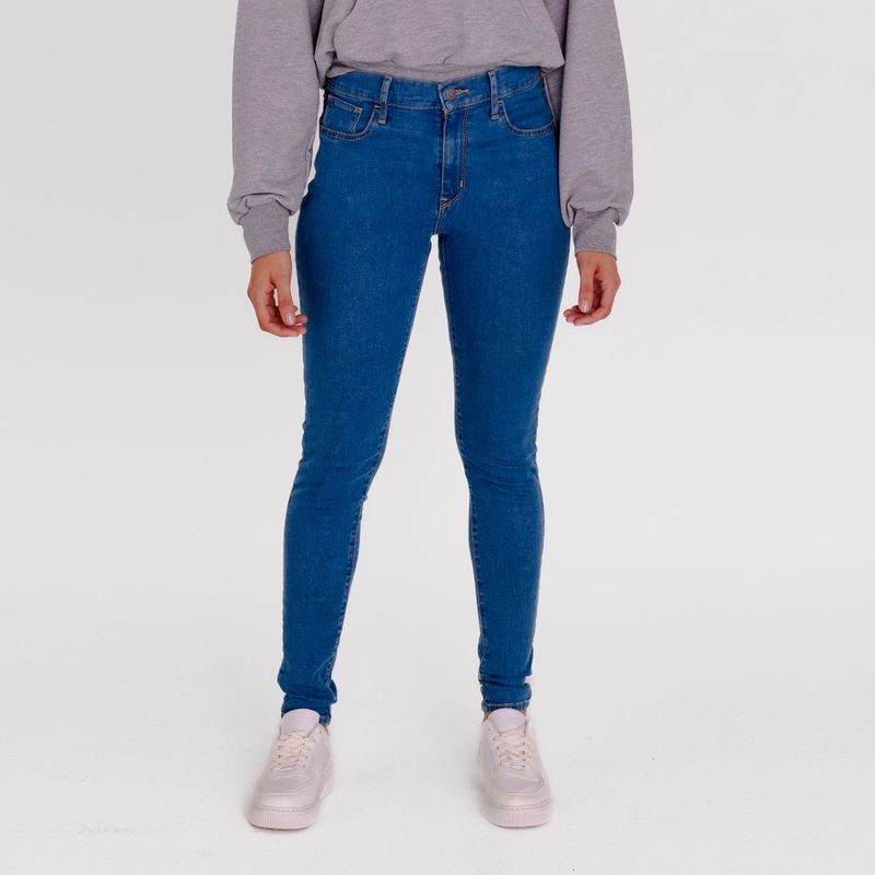 LEVIS - Jean Super skinny para Mujer Tiro alto de Algodón Levis