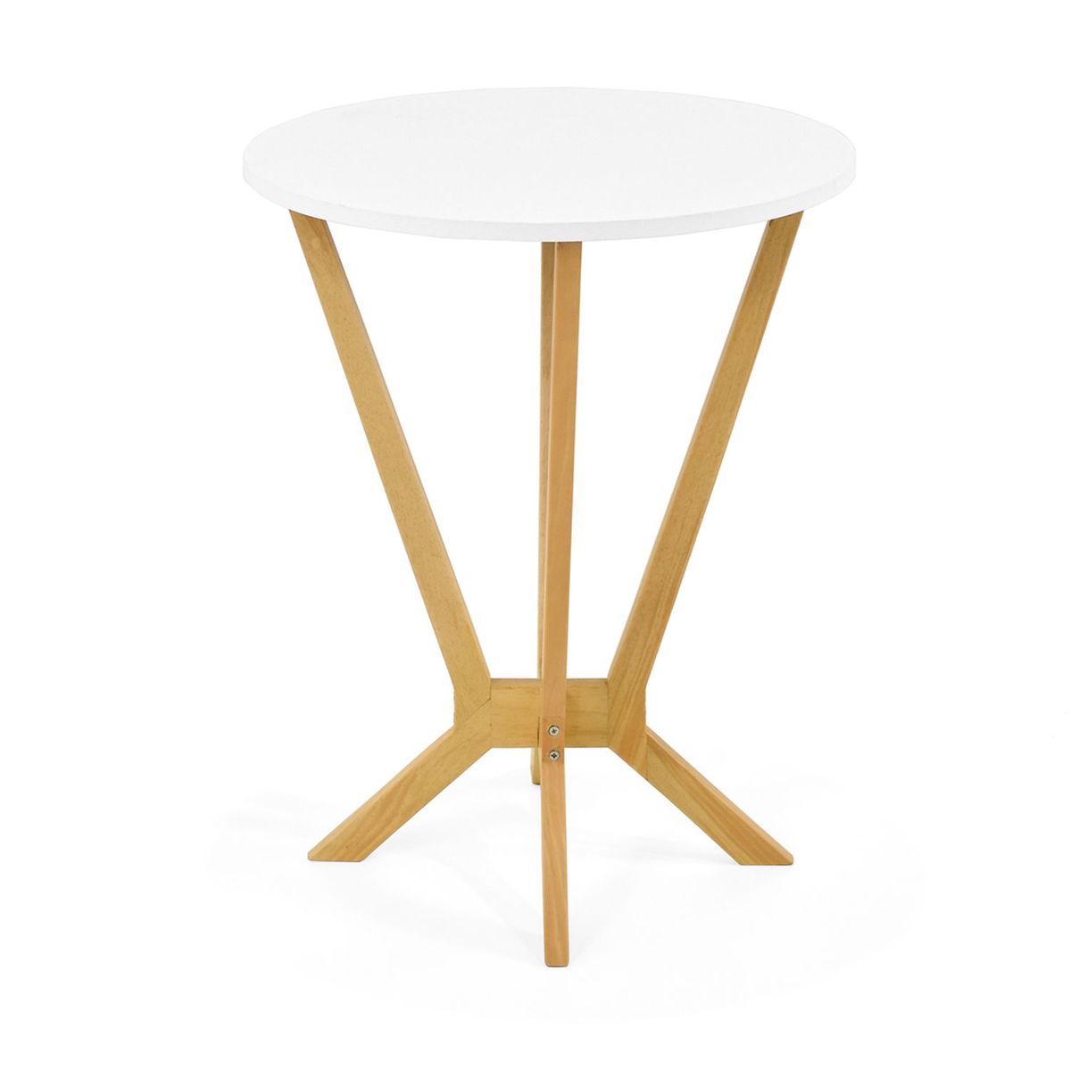 MICA - Mesa de Centro Moderna Semicircular  en Melamina  50 x 64 x 50 cm Mica  - Mueble