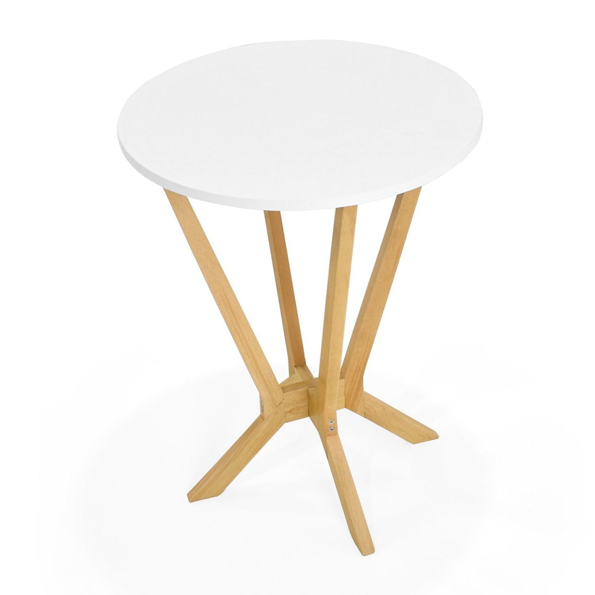 MICA - Mesa de Centro Moderna Semicircular  en Melamina  50 x 64 x 50 cm Mica  - Mueble