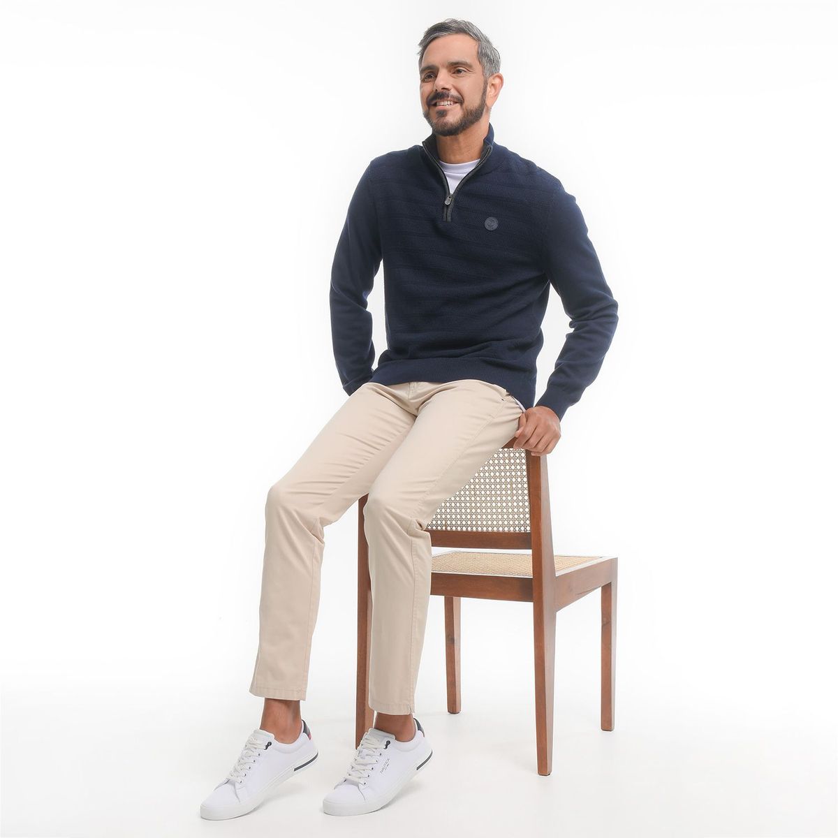 NAUTICA - Tenis Moda Nautica Hombre Blanco Alos canvas