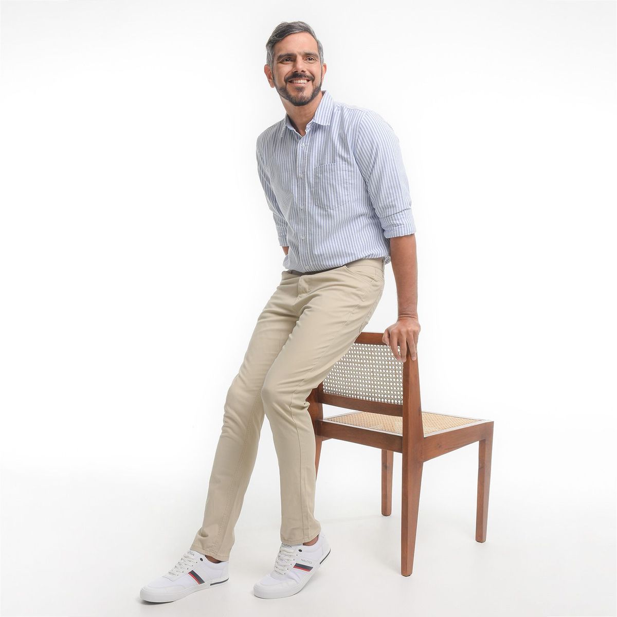 NAUTICA - Tenis Moda Nautica Hombre Blanco Hull Sport