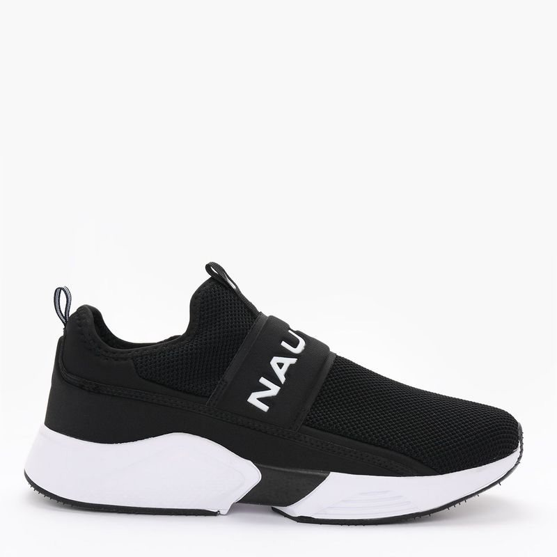 NAUTICA - Tenis Moda Nautica Hombre Negro Caleto