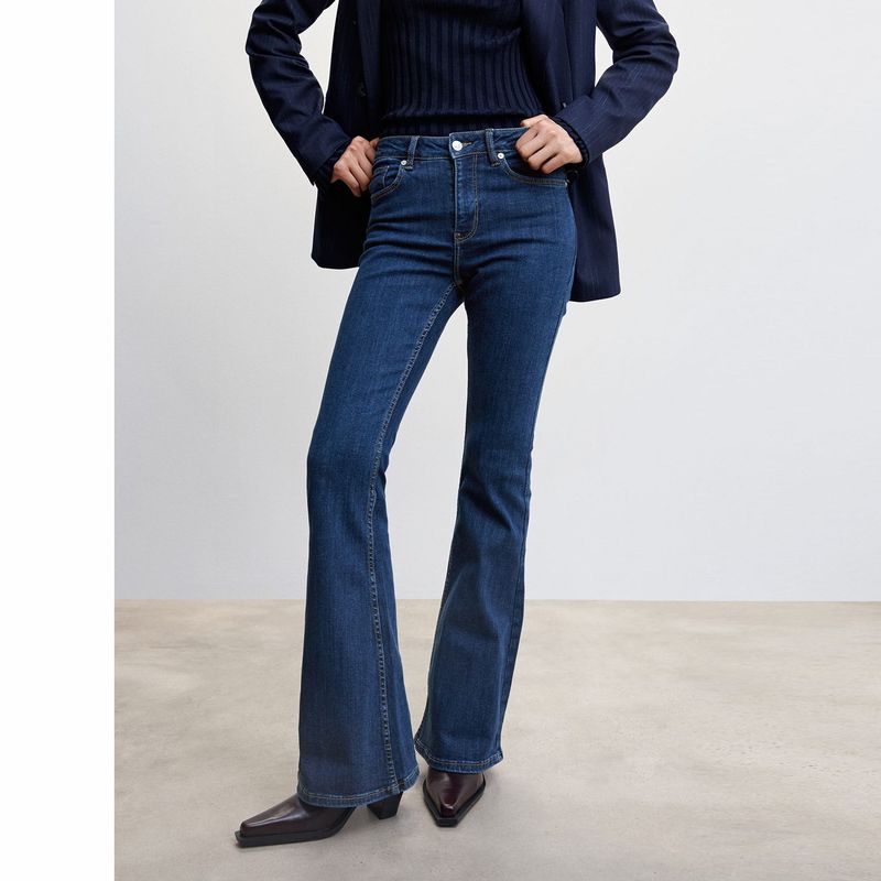 MANGO - Jean Bota campana Tiro medio de Algodón para Mujer