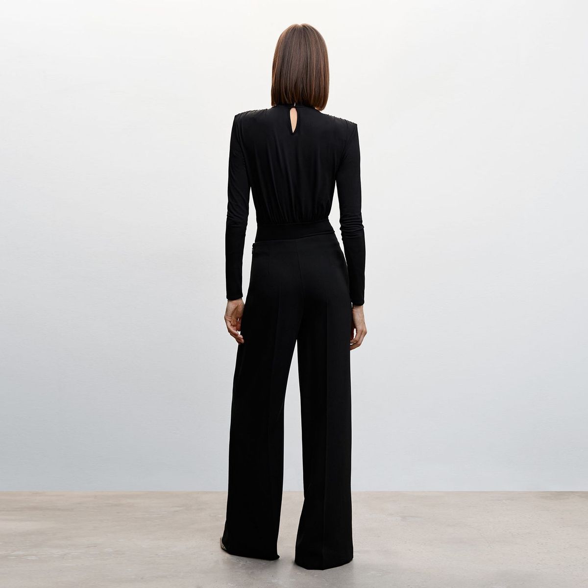 MANGO - Pantalón Wide Leg Mujer