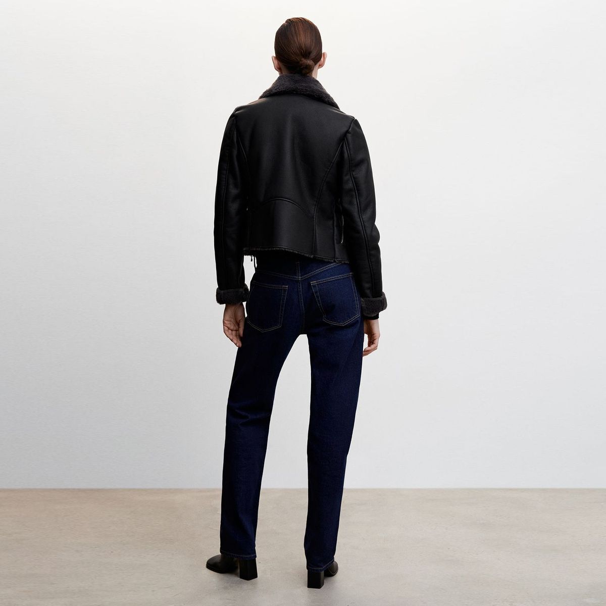 MANGO - Chaqueta Efecto cuero Mujer MANGO