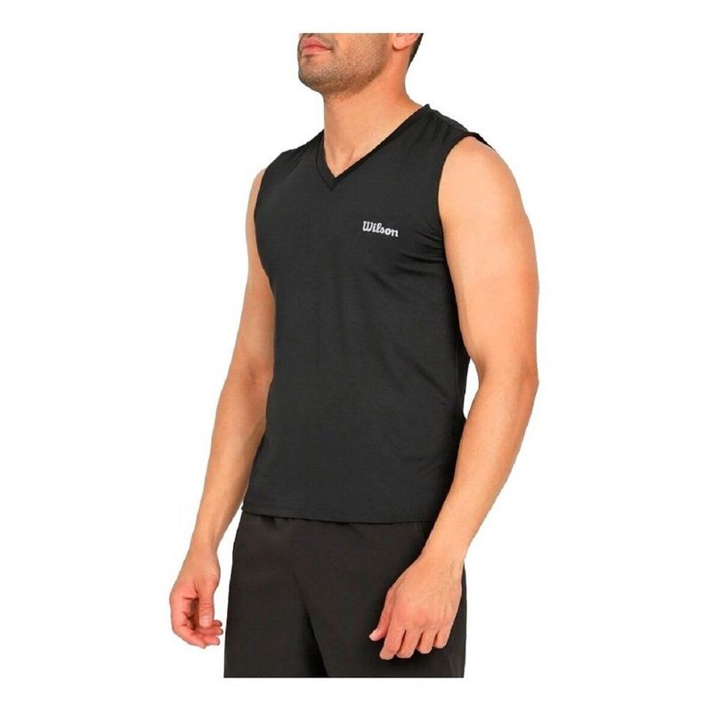 WILSON - Camiseta Esqueleto Cuello V Hombre Wilson