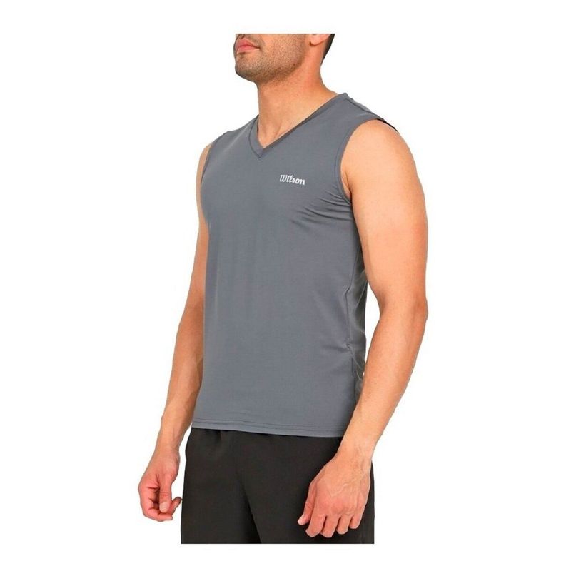 WILSON - Camiseta Esqueleto Cuello V Hombre Wilson