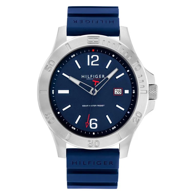 TOMMY HILFIGER - Reloj Tommy Hilfiger para Hombre 1791991 . Reloj Análogo Silicona Azul
