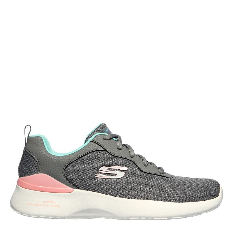 SKECHERS - Tenis Skechers Mujer - Zapatos Skechers Dama. Tenis cómodos gris Skechers para mujer. Zapatillas moda Skech-Airdynamight