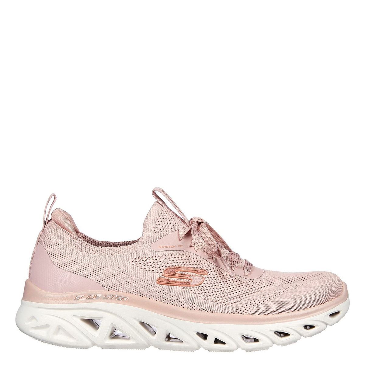 SKECHERS - Tenis Skechers Mujer - Zapatos Skechers Dama. Tenis rosados cómodos Skechers para mujer. Zapatillas moda Cross training Glide Step