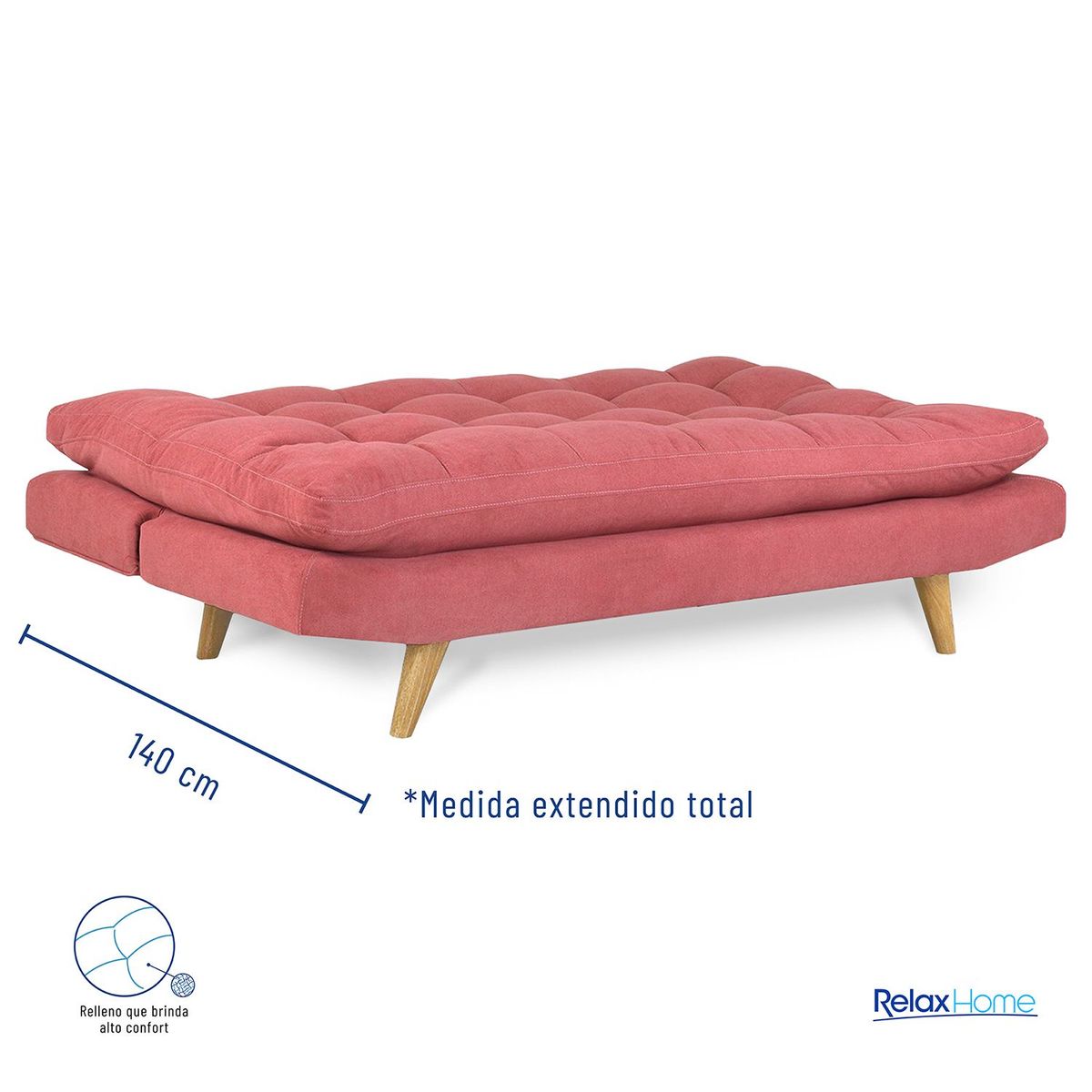 RELAX HOME - Sofá Cama 3 Puestos Microfibra Nix