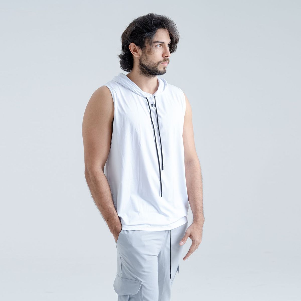  - Buzo sin mangas Hoodie Imfitworld Hombre