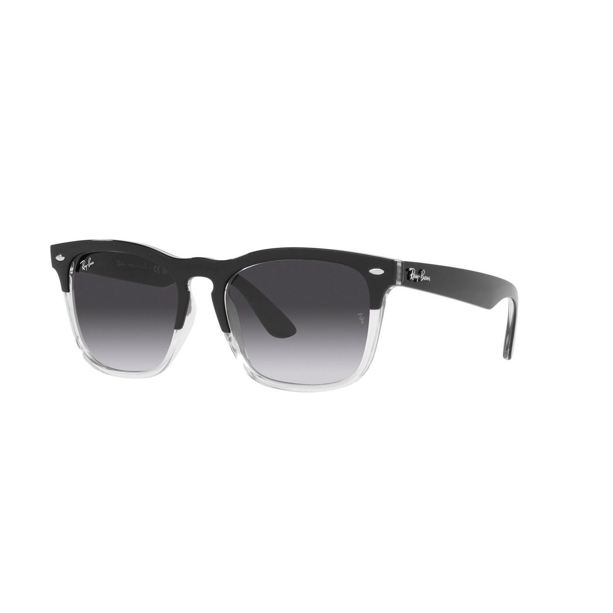 RAY BAN - Gafas de sol Ray Ban RB4487 Unisex Marco Black On Transparent Lente Grey Gradient Blue