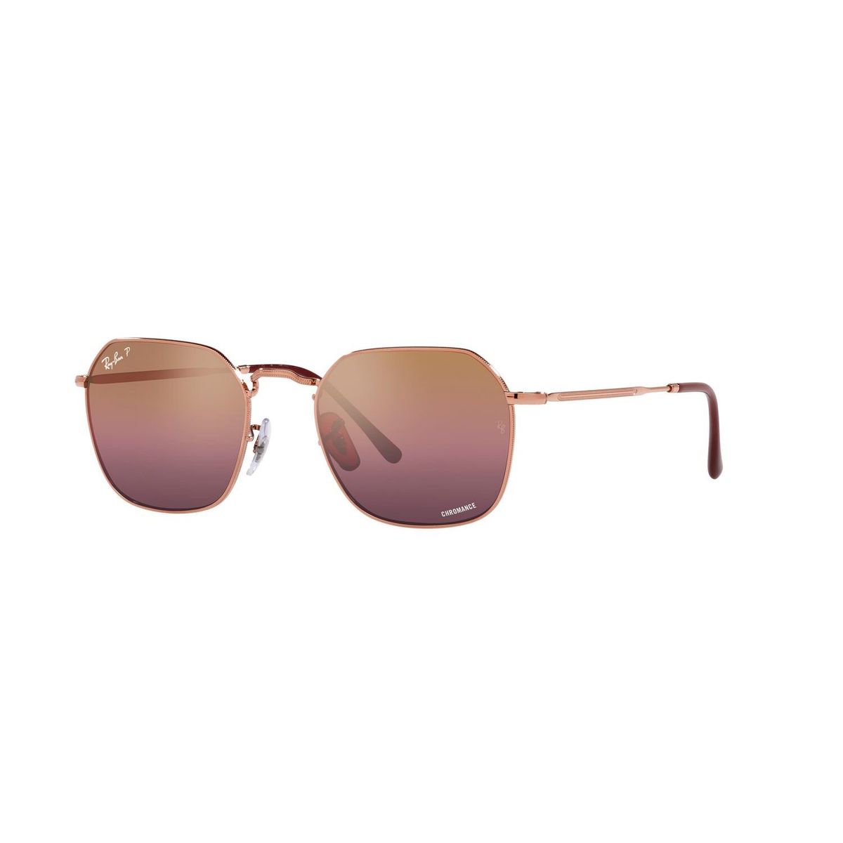 RAY BAN - Gafas de sol Ray Ban RB3694  Unisex . Marco Rose Gold Lente Red Mirror Polar