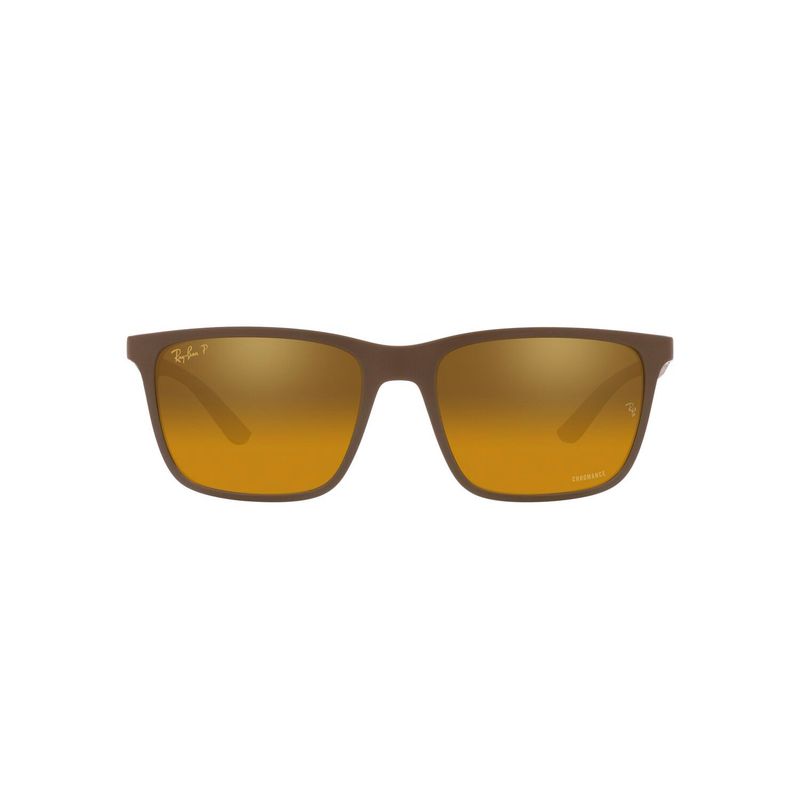 RAY BAN - Gafas de sol Ray Ban RB4385  para Hombre . Marco Matte Brown Lente Brown Mirror Gold Polar
