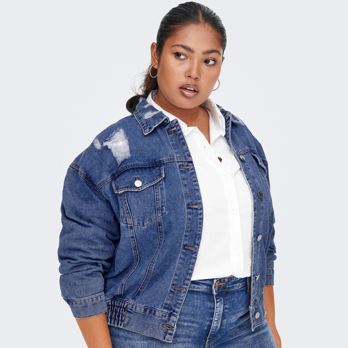 CARMAKOMA - Chaqueta de jean para Mujer de Algodón CARMAKOMA