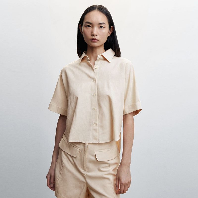 MANGO - Camisa Manga corta MANGO Mujer