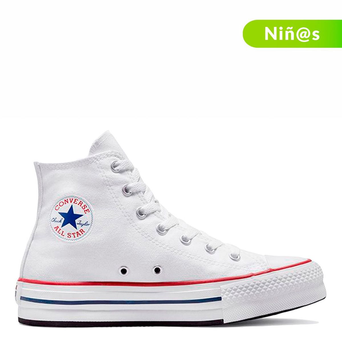 CONVERSE - Tenis Converse Blancos Ctas Eva Lift Niño