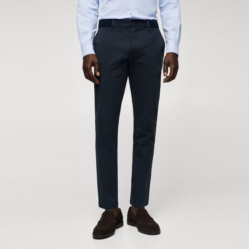 MANGO - Pantalón de drill para Hombre Carrot MANGO